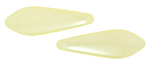 CzechMates Two Hole Daggers 16 x 5mm : Pearl Coat - Cream