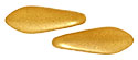 CzechMates Two Hole Daggers 16 x 5mm : Matte - Metallic Goldenrod