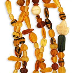 Strung Pressed Bead Mixes : Busy Bee Mix