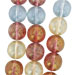 Strung Pressed Bead Mixes : Round 19mm (15pc) - Luster Mix