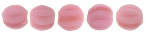 Melon Round 3mm : Matte - Coral Pink