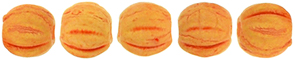 Melon Round 3mm : Pacifica - Tangerine
