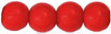 Vintage Round Beads 5mm : Red