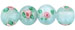 Flower Beads 6mm: Lt. Sapphire