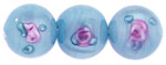 Flower Beads 8mm : Lt Sapphire