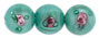 Flower Beads 10mm : Lt. Green