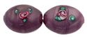 Flower Beads 12 x 8mm - Oval: Amethyst