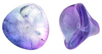 Three Petal Flowers 12 x 10mm : Coated - Ultraviolet