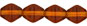 Bicone 6/6mm : Amber Topaz