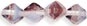 Bicone 6/6mm : HurriCane Glass - Crystal/Amethyst/Milky Sapphire