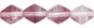 Bicone 6/6mm : HurriCane Glass - Crystal/Amethyst