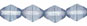 Bicone 6/6mm - Luster: Luster - Transparent Blue