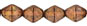 Bicone 6/6mm - Luster: Luster - Transparent Gold/Sm.Topaz