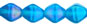 Bicone 6/6mm - Luster: Luster Iris - Lt. Capri Blue