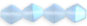Bicone 6/6mm - Matte/AB: Lt. Sapphire