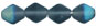 Bicone 6/6mm - Matte/AB: Montana Blue