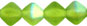 Bicone 6/6mm - Matte/AB : Olivine