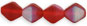 Bicone 6/6mm - Matte/AB: Siam Ruby