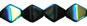Bicone 6/6mm - AB: Jet
