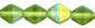 Bicone 6/6mm - AB: Olivine