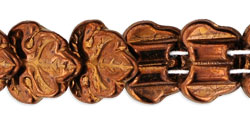 Two-Hole Maple Leaves 13mm: Dk Bronze