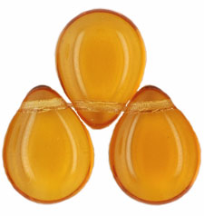 Pear Shaped Drops 16 x 12mm : Topaz