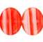 Wide Flattened Ovals 10/12mm : HurriCane Glass - Peppermint Rounds