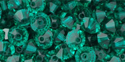 M.C. Beads 5 x 3mm - Spacer : Emerald