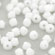 M.C. Beads 3/3mm - Bicone : Opaque White