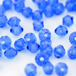 M.C. Beads 3 x 3mm - Bicone : Sapphire
