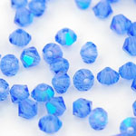 M.C. Beads 3 x 3mm - Bicone : Sapphire AB