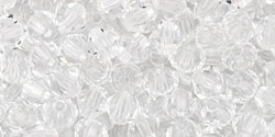 M.C. Beads 4 x 4mm - Bicone : Crystal