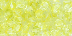 M.C. Beads 4/4mm - Bicone : Luster - Transparent Lemon