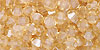 M.C. Beads 4/4mm - Bicone: Luster - Transparent Champagne