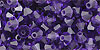 M.C. Beads 4/4mm - Bicone: Tanzanite