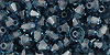 M.C. Beads 4/4mm - Bicone: Montana Blue