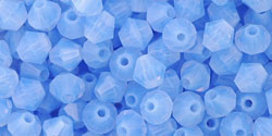 M.C. Beads 4 x 4mm - Bicone : Milky Sapphire