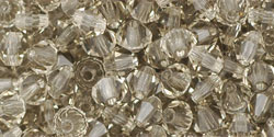 M.C. Beads 4 x 4mm - Bicone : Black Diamond
