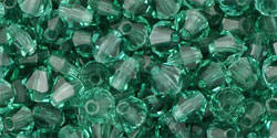 M.C. Beads 4 x 4mm - Bicone : Prairie Green