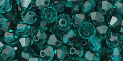 M.C. Beads 4 x 4mm - Bicone : Emerald