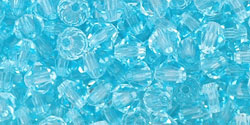 M.C. Beads 4 x 4mm - Bicone : Aquamarine