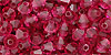 M.C. Beads 4/4mm - Bicone: Fuchsia