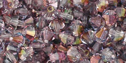 M.C. Beads 4 x 4mm - Bicone : Luster - Amethyst/Blue/Crystal