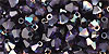 M.C. Beads 4/4mm - Bicone/AB : Tanzanite - Celsian