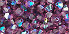M.C. Beads 4/4mm - Bicone/AB: Amethyst