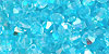M.C. Beads 4/4mm - Bicone/AB: Aquamarine