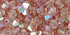 M.C. Beads 4/4mm - Bicone/AB: French Rose