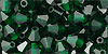 Machine Cut 5/5mm : Green Emerald