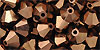 M.C. Beads 6/6mm - Bicone : Dark Bronze
