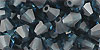 M.C. Beads 6/6mm - Bicone: Montana Blue